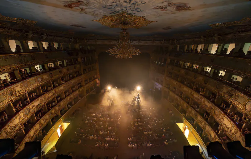 La sala della Fenice vista dall’alto · Damien Rice, Teatro La Fenice, Venezia