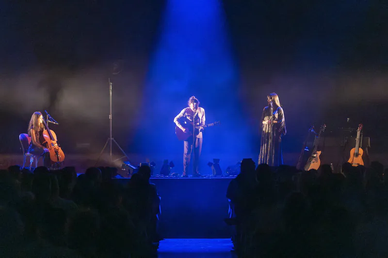 Il trio sul palco · Damien Rice, Teatro La Fenice, Venezia