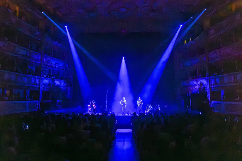 I fasci di luce sulla sala · Damien Rice, Teatro La Fenice, Venezia